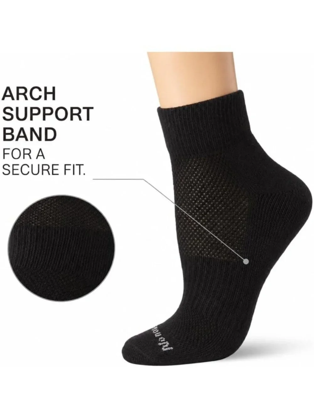 Cushioned Mesh Quarter Ankle Socks for Women - Premium Comfort & Breathability
